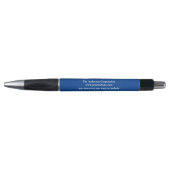 Gepersonaliseerd zakelijk bedrijf Blue White Pen (Voorkant)
