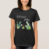 Gepersonaliseerd zakelijk T-shirt Bohemian Cactus (Voorkant)