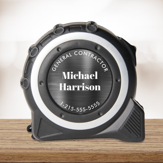 Gepersonaliseerd zakelijk zilver rolmaat