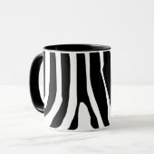 Gepersonaliseerd Zebra Print Stripes Patroon Mok (Voorkant links)