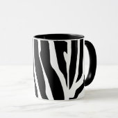 Gepersonaliseerd Zebra Print Stripes Patroon Mok (Voorkant rechts)