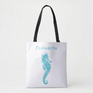 Gepersonaliseerd zeepaardje draagtas