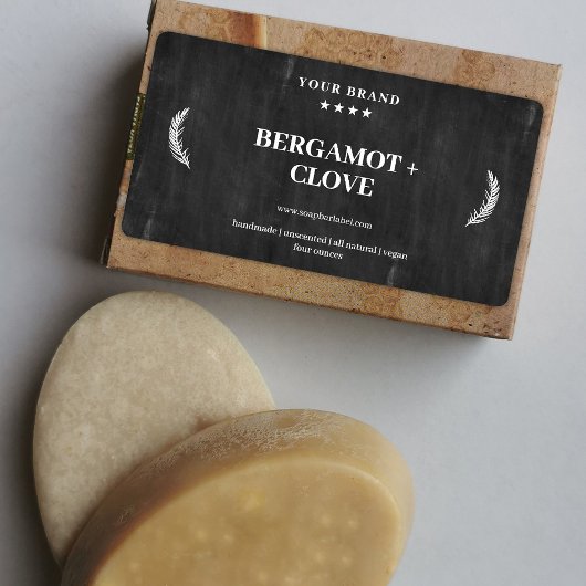 Gepersonaliseerd zeeplabel zwart krijtbord Sticker