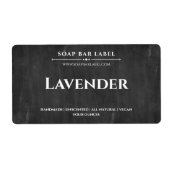 Gepersonaliseerd zeeplabel zwart krijtbord Sticker (Voorkant)