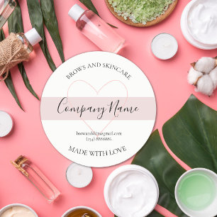 Gepersonaliseerd zelfgemaakt cosmetisch label