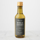 Gepersonaliseerd zelfgemaakt vanille-extract wijn etiket (Voorkant)