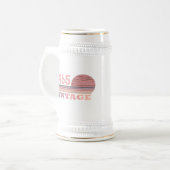 Gepersonaliseerd zestig vintage 60ste verjaardagsf bierpul (Voorkant links)