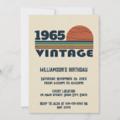 Gepersonaliseerd zestig vintage 60ste verjaardagsf kaart (Voorkant)