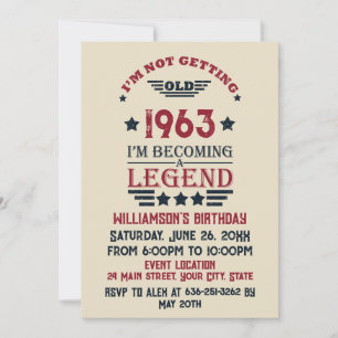 Gepersonaliseerd zestig vintage 60ste verjaardagsf kaart