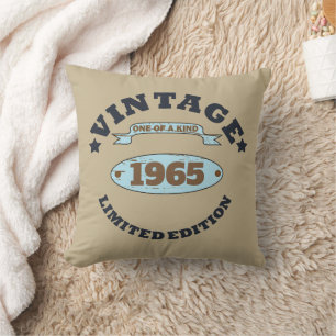 Gepersonaliseerd zestig vintage 60ste verjaardagsf kussen