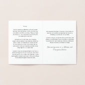 Gepersonaliseerd zijn bruiloft geloften Folie Kaar Kaarten (Binnen)