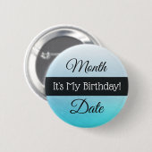 Gepersonaliseerd zijn mijn verjaardag 5 maart Butt Ronde Button 5,7 Cm (Voorkant /achterkant)