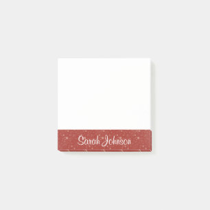 Gepersonaliseerd zijtabblad met naam post-it® notes