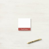 Gepersonaliseerd zijtabblad met naam post-it® notes (Op bureau)