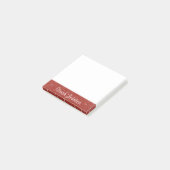 Gepersonaliseerd zijtabblad met naam post-it® notes (Schuin)