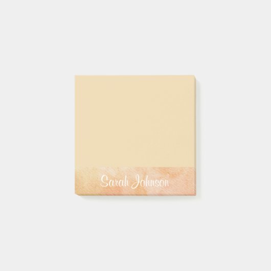 Gepersonaliseerd zijtabblad met naam post-it® notes (Voorkant)