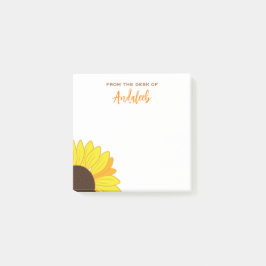 Gepersonaliseerd zonnebloem post-it® notes