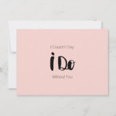 Gepersonaliseerd, zult u mijn bruidsmeisje Kaarten (Achterkant)