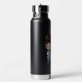 Gepersonaliseerd zurenmonogram Gift Water Fles (Rechts)