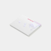 Gepersonaliseerd zwanenmeer post-it® notes (Schuin)