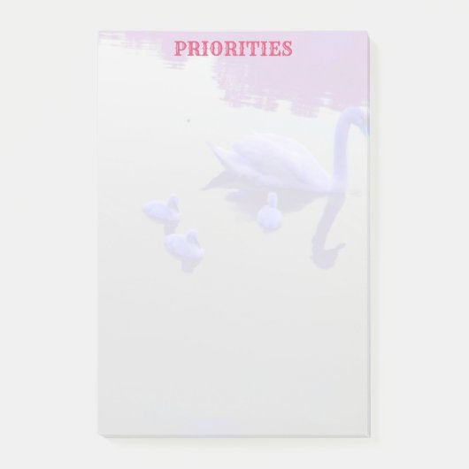 Gepersonaliseerd zwanenmeer post-it® notes (Voorkant)