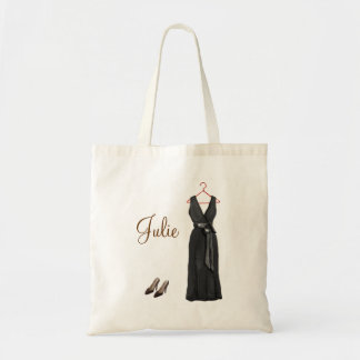 Gepersonaliseerd zwart Bridesmaid Tas