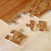 Gepersonaliseerd zwart en wit gemaskeerd computerp legpuzzel (Zijkant)