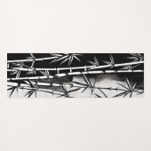 Gepersonaliseerd zwart en wit modern Bamboo Yogamat (Achterkant (horizontaal))