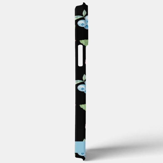 Gepersonaliseerd Zwart Fruit patroon Aangepaste Na Case-Mate iPhone Case (Achterkant / Rechts)