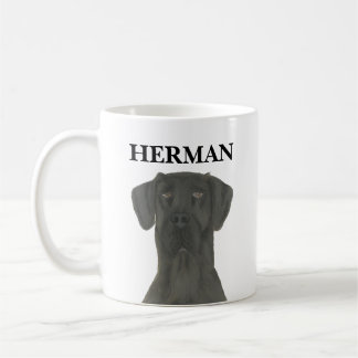 Gepersonaliseerd zwart, geweldig daan koffiemok