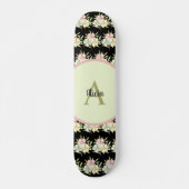 Gepersonaliseerd zwart meisje skateboard (Voorkant)