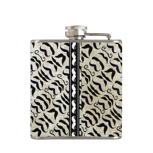 Gepersonaliseerd zwart model heupfles (Achterkant)