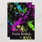 Gepersonaliseerd zwart/neonplatform kaart (Voorkant / Achterkant)