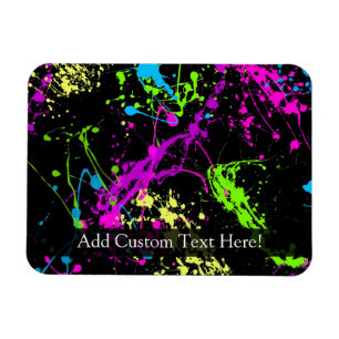 Gepersonaliseerd zwart/neonplatform magneet