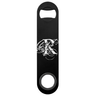 Gepersonaliseerd zwart speed flessenopener
