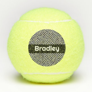 Gepersonaliseerd zwart-wit Abstract patroon Tennisballen
