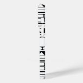 Gepersonaliseerd zwart-wit tribal stijl patroon Case-Mate iPhone case (Achterkant / Links)