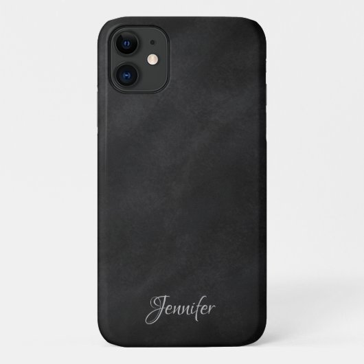 Gepersonaliseerd zwart-witbord Case-Mate iPhone case (Achterkant)