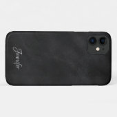 Gepersonaliseerd zwart-witbord Case-Mate iPhone case (Achterkant (horizontaal))