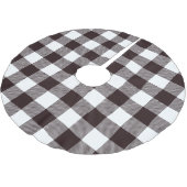 Gepersonaliseerd zwart-witland met randnummer kerstboom rok (Gekanteld)