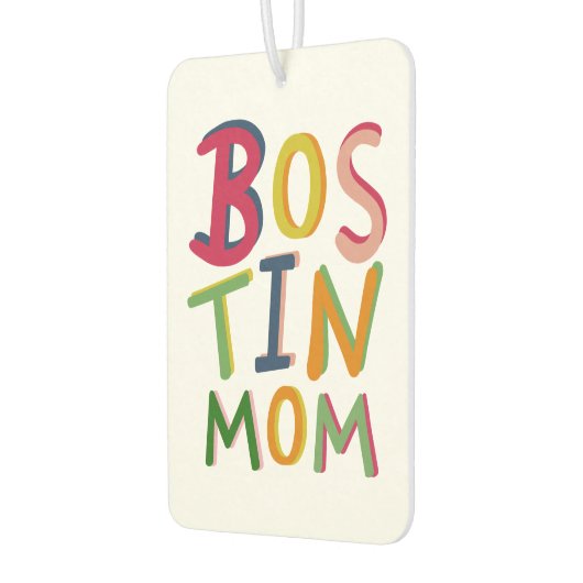 Gepersonaliseerd zwarte Bostin-land Luchtverfrisser (Links)