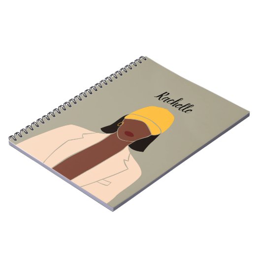 Gepersonaliseerd zwarte koningin, Afrikaanse Ameri Notitieboek (Linkerzijde)