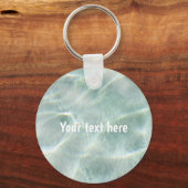 Gepersonaliseerd zwembadwater sleutelhanger (Voorkant)