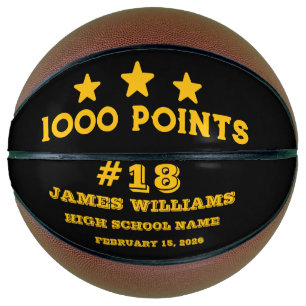 Gepersonaliseerde 1000 punten cadeau voor spelers basketbal