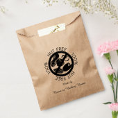 Gepersonaliseerde 100% notenvrije bakkerij pindabo bedankzakje (Gezegeld)