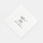 Gepersonaliseerde 100e verjaardag Party Golf Thema Servet (Hoek)