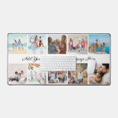 Gepersonaliseerde 10-foto Collage Desk Mat (Keyboard & Muis)