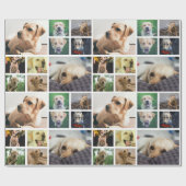 Gepersonaliseerde 10 Fotocollage Cadeaupapier (Vlak)