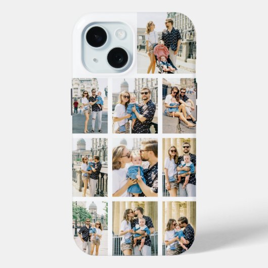 Gepersonaliseerde 10 Fotocollage Case-Mate iPhone Case (Achterkant)