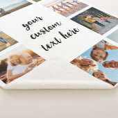 Gepersonaliseerde 10 Fotocollage Sherpa Deken (3/4)